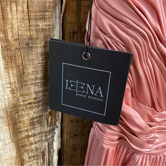 Mac Duggal Pink 11302
Pleated Halter Neck Asymmetrical Hem Gown Maxi Dress 8 - Picture 11 of 13